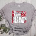 Math Teacher School So Happy I'm A Math Teacher Women's Heather T-Shirt Athletic Heather Math Teacher School So Happy I'm A Math Teacher Women's Heather T-Shirt Athletic Heather