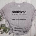 Mathlete Definition Math Math Teacher Nerd Geek Men Women Girls Kids Women's Heather T-Shirt Athletic Heather