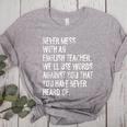 Never Mess With An English Teacher Back To School Women's Heather T-Shirt Athletic Heather Never Mess With An English Teacher Back To School Women's Heather T-Shirt Athletic Heather