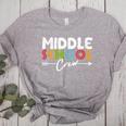 Middle School Crew Retro Teacher Student Vintage Women's Heather T-Shirt Athletic Heather Middle School Crew Retro Teacher Student Vintage Women's Heather T-Shirt Athletic Heather