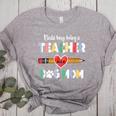 Mothers Day For Teacher Dog Lover Dog Mom Teacher Women's Heather T-Shirt Athletic Heather