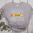 Motivational Progress Over Perfection Back To School Teacher Women's Heather T-Shirt Athletic Heather Motivational Progress Over Perfection Back To School Teacher Women's Heather T-Shirt Athletic Heather