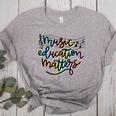 Music Education Matters Music Teacher Appreciation Women Women's Heather T-Shirt Athletic Heather