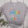 Music Is For Everyone Love For Music Teachers Women's Heather T-Shirt Athletic Heather
