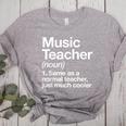 Music Teacher Definition Back To School First Day Women's Heather T-Shirt Athletic Heather Music Teacher Definition Back To School First Day Women's Heather T-Shirt Athletic Heather
