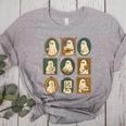 Music Teacher Orchestra Spooky Halloween Ghost Band Women's Heather T-Shirt Athletic Heather Music Teacher Orchestra Spooky Halloween Ghost Band Women's Heather T-Shirt Athletic Heather