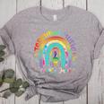 Musical Teacher Teaching Music Is My Jam Rainbow Tie Dye Women's Heather T-Shirt Athletic Heather