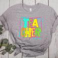 Neon Retro Teacher Cute Teacher Team New Teacher Back To Sch Women's Heather T-Shirt Athletic Heather Neon Retro Teacher Cute Teacher Team New Teacher Back To Sch Women's Heather T-Shirt Athletic Heather