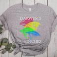 Nerdy Darwin's Finches Evolution Science Biology Teacher Women's Heather T-Shirt Athletic Heather Nerdy Darwin's Finches Evolution Science Biology Teacher Women's Heather T-Shirt Athletic Heather