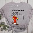 Nerdy Slope Dude Geometry Algebra Math Teacher Women's Heather T-Shirt Athletic Heather