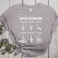 Nerdy Vintage Wave Behavior Physics Science Teacher Geek Men Women Girls Kids Women's Heather T-Shirt Athletic Heather