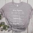 Nerdy Wave Equation Music Physics Science Math Teacher Geek Men Women Girls Kids Women's Heather T-Shirt Athletic Heather