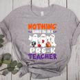 Nothing Scares Me I'm A Pre-K Teacher Halloween Ghosts Women's Heather T-Shirt Athletic Heather Nothing Scares Me I'm A Pre-K Teacher Halloween Ghosts Women's Heather T-Shirt Athletic Heather