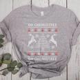 Oh Chemistree Ugly Christmas Sweater Science Student Teacher Women's Heather T-Shirt Athletic Heather Oh Chemistree Ugly Christmas Sweater Science Student Teacher Women's Heather T-Shirt Athletic Heather
