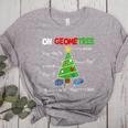 Oh Geometree Christmas Tree Geometry Math Teacher Women's Heather T-Shirt Athletic Heather