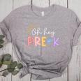 Oh Hey Pre K Student Teacher Happy First Day Back To School Women's Heather T-Shirt Athletic Heather Oh Hey Pre K Student Teacher Happy First Day Back To School Women's Heather T-Shirt Athletic Heather