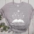 One-More Chapter Wildflower Reading Teacher Library Bookish Women's Heather T-Shirt Athletic Heather