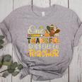 One Thankful Substitute Teacher Turkey Leopard Thanksgiving For Men Women Women's Heather T-Shirt Athletic Heather