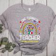 One Thankful Teacher Hispanic Heritage Month Countries Flags Women's Heather T-Shirt Athletic Heather