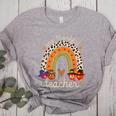 One Thankful Teacher Thanksgiving Turkey Rainbow Fall Women's Heather T-Shirt Athletic Heather One Thankful Teacher Thanksgiving Turkey Rainbow Fall Women's Heather T-Shirt Athletic Heather