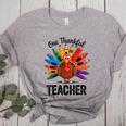 One Thankful Teacher Thanksgiving TurkeyCute Pencil Women's Heather T-Shirt Athletic Heather One Thankful Teacher Thanksgiving TurkeyCute Pencil Women's Heather T-Shirt Athletic Heather