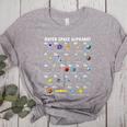 Outer Space Alphabet Kindergarten Teachers 1st Day Of School Women's Heather T-Shirt Athletic Heather Outer Space Alphabet Kindergarten Teachers 1st Day Of School Women's Heather T-Shirt Athletic Heather