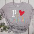 P Is For Preschool Teacher Student Back To School Women's Heather T-Shirt Athletic Heather P Is For Preschool Teacher Student Back To School Women's Heather T-Shirt Athletic Heather