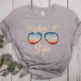 P41l Retro Kickin It 5th Grade Style Teacher Back To School For Men Women Girls Kids Women's Heather T-Shirt Athletic Heather