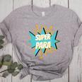 Para Shirt Super Para Paraprofessional Teacher Women's Heather T-Shirt Athletic Heather