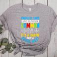 Parallel Lines Math Pun – Teacher Humor Women's Heather T-Shirt Athletic Heather