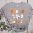 Pas De Boo-Rée Ghost Ballet Dancer Halloween Dance Teacher Women's Heather T-Shirt Athletic Heather Pas De Boo-Rée Ghost Ballet Dancer Halloween Dance Teacher Women's Heather T-Shirt Athletic Heather
