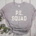 PE SQUAD Physical Education PE Teacher Team Kids Gym Crew Women's Heather T-Shirt Athletic Heather