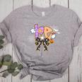 PE Teacher Coach Coquette Ghost Halloween Physical Education Women's Heather T-Shirt Athletic Heather