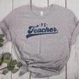 PE Teacher Cute Vintage Graphic Physical Education Teacher Women's Heather T-Shirt Athletic Heather