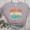 PE Teacher Life What Are We Doing Today Men Women Women's Heather T-Shirt Athletic Heather PE Teacher Life What Are We Doing Today Men Women Women's Heather T-Shirt Athletic Heather