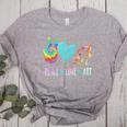 Peace Love Art Painting Palette Art Teacher Women's Heather T-Shirt Athletic Heather Peace Love Art Painting Palette Art Teacher Women's Heather T-Shirt Athletic Heather