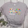 Peace Love Inclusion Sped Squad Special-Ed Teacher Daycare Women's Heather T-Shirt Athletic Heather