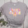 Physical Education Halloween Bow Checkered Teacher Ghost PE Women's Heather T-Shirt Athletic Heather Physical Education Halloween Bow Checkered Teacher Ghost PE Women's Heather T-Shirt Athletic Heather