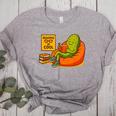 Pickle Reading Books Bookworm Teacher Librarian Kids Retro Women's Heather T-Shirt Athletic Heather Pickle Reading Books Bookworm Teacher Librarian Kids Retro Women's Heather T-Shirt Athletic Heather