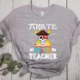 Pirate Math Teacher Skull Pirate Halloween Costume Women's Heather T-Shirt Athletic Heather Pirate Math Teacher Skull Pirate Halloween Costume Women's Heather T-Shirt Athletic Heather