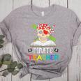 Pirate Teacher Halloween Skull Adult Women's Heather T-Shirt Athletic Heather Pirate Teacher Halloween Skull Adult Women's Heather T-Shirt Athletic Heather