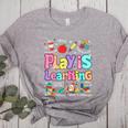 Play Is Learning Educational Teacher Women Women's Heather T-Shirt Athletic Heather