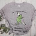 Pre K Grade Teacher Frog Back To School Preschool Women's Heather T-Shirt Athletic Heather