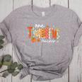 Preppy One Thankful Teacher Coquette Thanksgiving Teacher Women's Heather T-Shirt Athletic Heather Preppy One Thankful Teacher Coquette Thanksgiving Teacher Women's Heather T-Shirt Athletic Heather