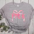Preppy Pre k Back To School Pre-k Teachers Girls Cute Bow Women's Heather T-Shirt Athletic Heather Preppy Pre k Back To School Pre-k Teachers Girls Cute Bow Women's Heather T-Shirt Athletic Heather