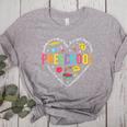 Preschool Teacher Pre-K Heart First Day Of Preschool Kids Women's Heather T-Shirt Athletic Heather Preschool Teacher Pre-K Heart First Day Of Preschool Kids Women's Heather T-Shirt Athletic Heather