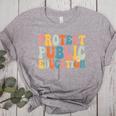 Protect Public Education Public Teacher School Women's Heather T-Shirt Athletic Heather Protect Public Education Public Teacher School Women's Heather T-Shirt Athletic Heather