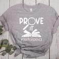 Prove It Text Evidences Reading Teacher First Day Of School Women's Heather T-Shirt Athletic Heather Prove It Text Evidences Reading Teacher First Day Of School Women's Heather T-Shirt Athletic Heather