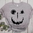 Pumpkin Artist Halloween Art Teacher Women's Heather T-Shirt Athletic Heather