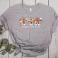 Pumpkin PE Teacher Team Physical Education Autumn Fall Women's Heather T-Shirt Athletic Heather